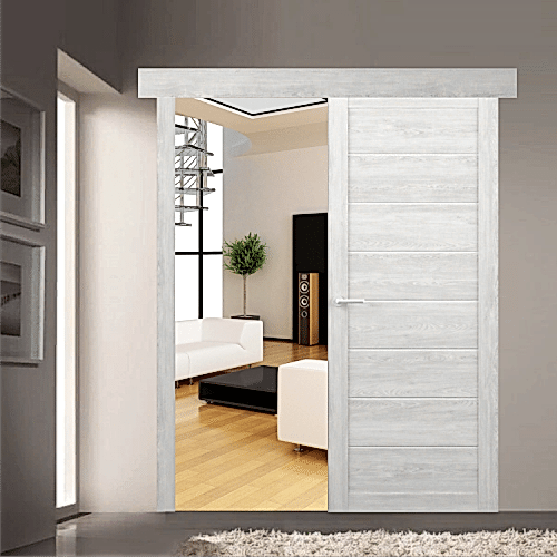 Раздвижная дверь СЕУЛ, экошпон (ст. матовое)